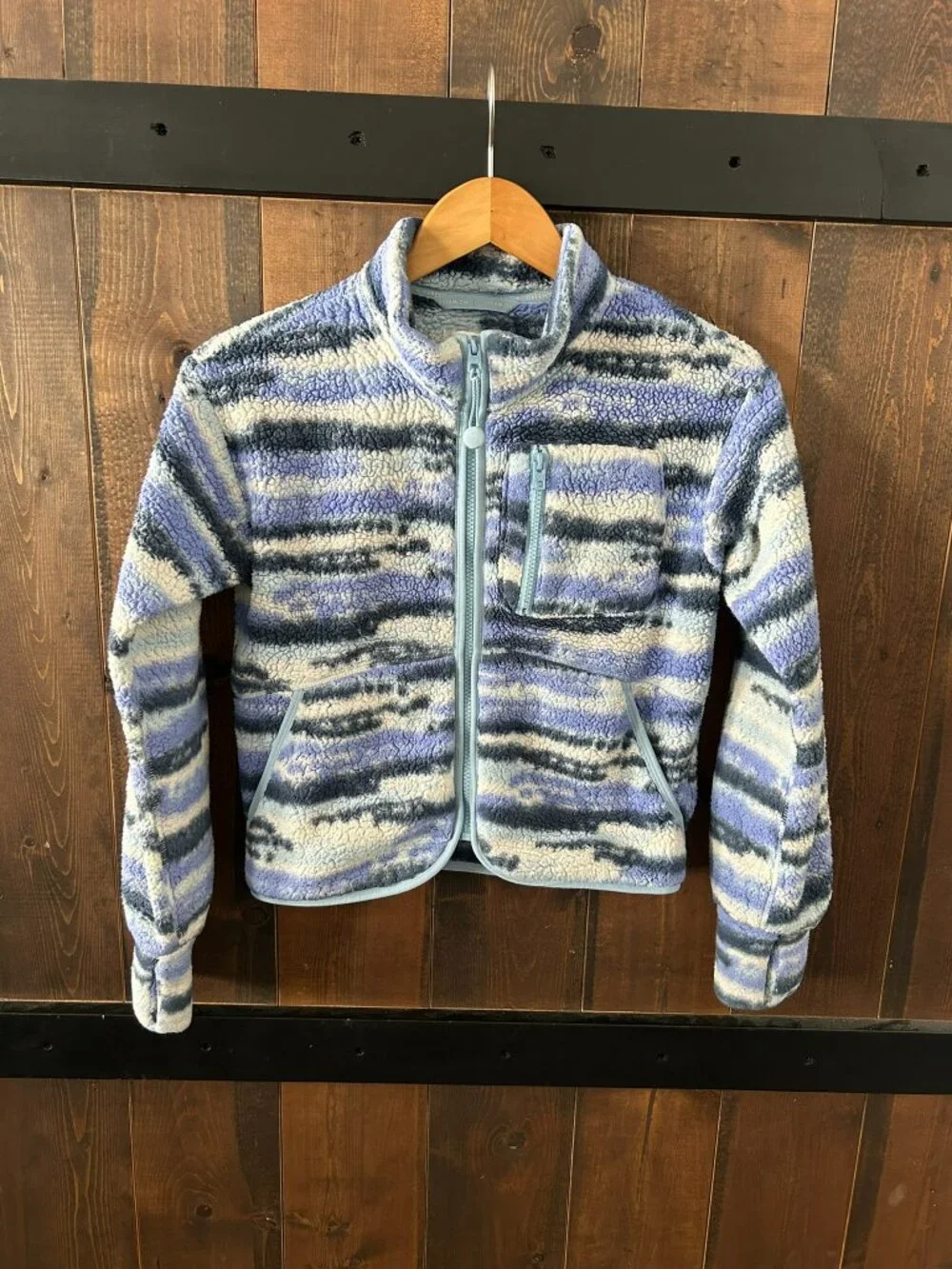 Athleta Girl So Toasty Tugga Sherpa Jacket Size 12/Large